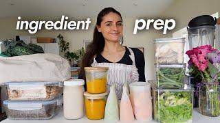 Prepping for Thanksgiving! Ingredient PREP | Healthy Stuffing, Lentil Loaf, Green Bean Casserole