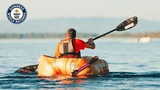 Longest Journey By Pumpkin Boat - Guinness World Records