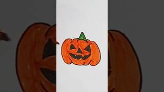 how to draw halloween pumpkin easyway#art#beatway#arthub #learnstepbystep #howtodraw#viralvideoes