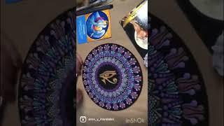 Ojo de Horus ️  Cámara rápida #mandala #mandalaart #puntillismo #dotart #art #mandaladesign