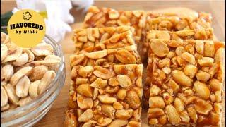 EASY Peanut Chikki | How To Make Peanut Jaggery Bar | Peanut Brittle Recipe