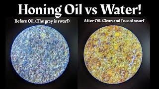 Honing Oil's Magic on Resin Bonded Stones.