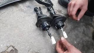 Главный цилиндр сцепления форд фокус 2 замена  clutch master cylinder ford focus mk2