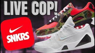 LIVE COP : KOBE 9 HALO LOW , AIR MAX 90 REVERSE CAMO, & NIKE SB VERDY TALK!