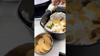 I had a thousand chocolates from my son's piñatas... so I made a S'mores dip in the air fryer and...