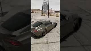 BeamNg Drive Супру обмотало вокруг столба #shorts