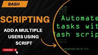 Example - Add Multiple Users | Bash Script | RHCSA 9 | MrCyberAK