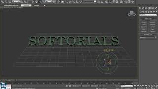 TEXT ANIMATION (Under 5 mins) || 3ds Max || Softorials