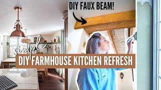 *COZY* diy farmhouse kitchen refresh! | simple diy ideas for any kitchen! | Home Made Home Ep 7