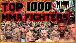 My Top One Thousand Favorite Fighters of All Time