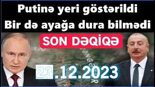 Putinə yerini belə göstərən olmamışdı - Bir də ayağa qalxa bilmədi