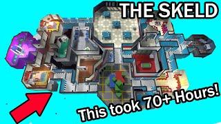 It took me OVER A WEEK To Build THE SKELD from Among Us! - Starship EVO