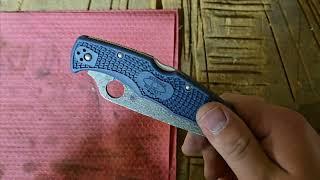 knifejoy exclusive Damascus Spyderco Endura overview