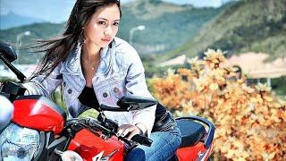 OMG || Amazing Girl Driving Motor Bike On Mountains !