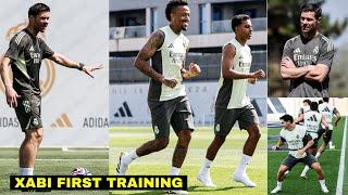 Xabi Alonso First Real Madrid Training