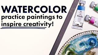 Three SIMPLE Watercolor Paintings to INSPIRE Creativity!