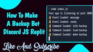 How To Make Backup Bot Discord | Crazy HQ