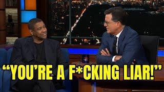Denzel Washington FORCED to LEAVE Colbert’s Show After Fiery Live Clash