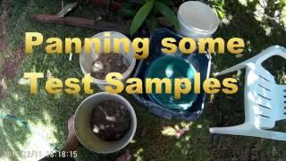 Panning Gold mine Samples