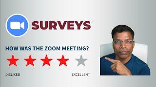 How to create professional surveys for your ZOOM meetings.