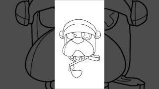 brawl stars Coronel Ruffs - How to Draw Brawl Stars Characters - Drawing Ruffs step by step