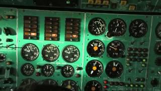 TU154M Belavia, cockpit video from flight to Minsk..