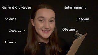 asmr asking you trivia questions (ASMR Virtual Quiz)