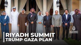 Arab leaders meet to counter Trump’s Gaza plan