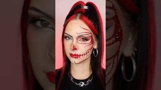 RHINESTONE RED SKULL  Easy & Glam for Halloween! #transition