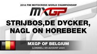 MXGP of Belgium 2014 Strijbos, Nagl & de Dycker overtakes van Horebeek - Motocross