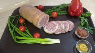 ДЕЛИКАТЕС ЗА КОПЕЙКИ. РУЛЕТ ИЗ РУЛЬКИ. ВЕТЧИНА. ПЕТР СЕВЕР - КУЛИНАРИЯ.