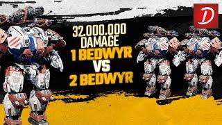  32 Million Damage : 1 Bedwyr vs 2 Bedwyr : War Robots WR