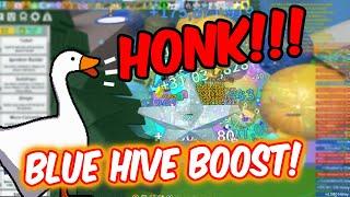 Boosting While Geese Sabotage Me In Bee Swarm Simulator | (50Trillion Blue hive boost)