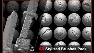 Stylized Zbrush Brushes for Games