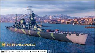 Крейсер MICHELANGELO  в World of Warships Legends