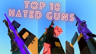 top 10 MOST *HATED* GUNS in phantom forces!