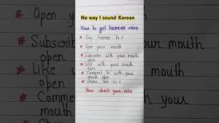 how to get Korean voice #shorts