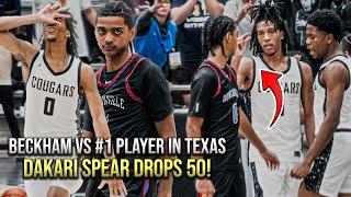 Beckham Black VS The #1 Player In Texas! Dakari Spear Drops 50 In  HEATED MATCHUP!