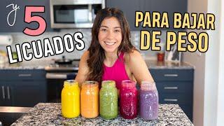 5 LICUADOS PARA BAJAR DE PESO para la Semana! Yovana