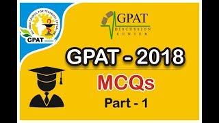 GPAT-2018 MCQs | PART-1| 01-60 QUESTIONS