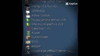 Notebook, noutbuk va kompyuter narxi 2022-2023. Batafsil malumot uchun +998907679606. Acer I5-12 .