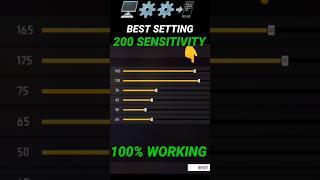 Free Fire Headshot setting 2024  200 Sensitivity Settings ️| Sensitivity + Hud Settings Free Fire