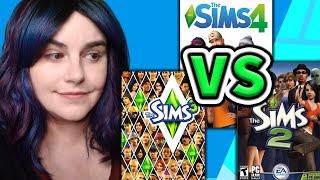 Sims 2 vs. Sims 3 vs. Sims 4 COMPARISON ~ Worlds, Lore & Gameplay (Basegame)