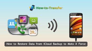 How to Restore Data from iCloud Backup to Moto X Force, Sync iCloud with Moto X Force