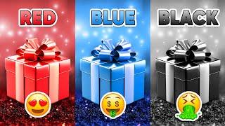 Choose Your Gift...! Red, Blue or Black ️ How Lucky Are You?  Quiz Kingdom