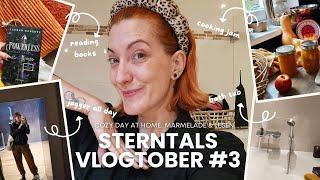 Vlogtober 2024 #3 : Cozy Day at Home, Bratapfelmarmelade, Badewanne & Lesen