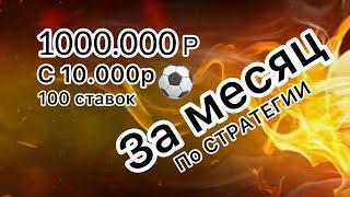 Стратегия на спорт./1000.000р с 10.000р за 100 ставок.