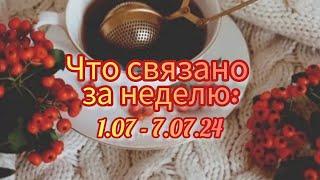 Вязание. ЧТО СВЯЗАНО ЗА НЕДЕЛЮ: 1.07 - 7.07.24. Новый процесс и продвижение футболки. Обзор.