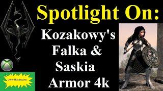 Skyrim (mods) - Spotlight On: Kozakowy's Falka & Saskia Armor 4k