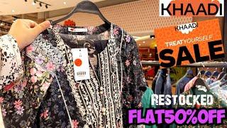 Khaadi Flat 50% OFFRESTOCKkhaadi SaleKhaadi Sale Today